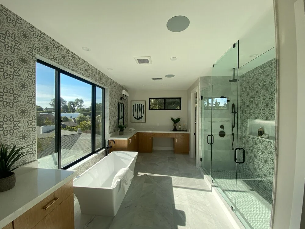 Luxury bathroom with professional paint finish