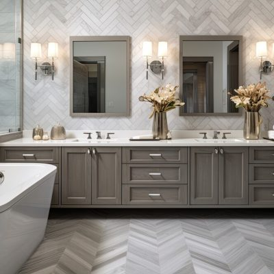 Bathroom Vanity Refinishing in Lakeside, CA project example