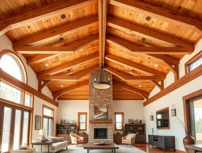 Wood Beam Staining in Lakeside, CA project example