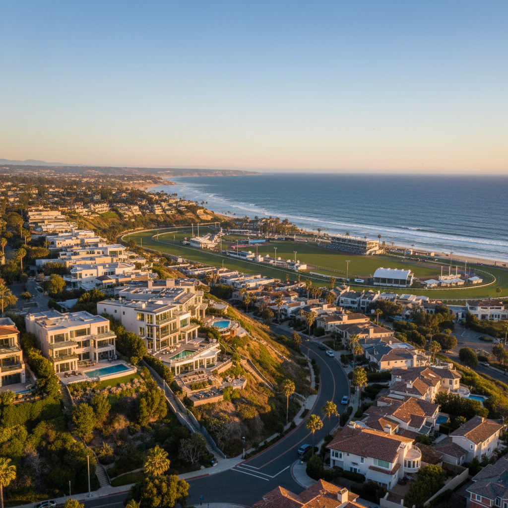 Freshly painted home in Del Mar, San Diego County