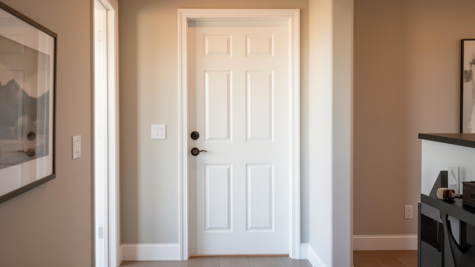 Professional door painting in a San Diego home by Franklin Custom Finish