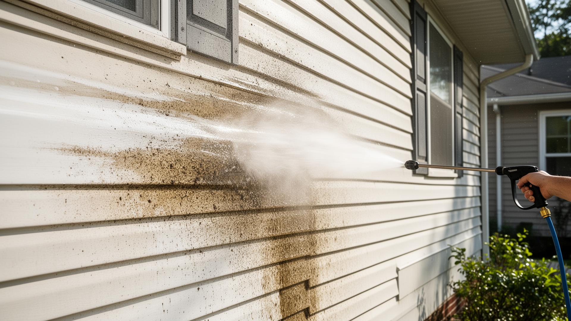 Professional power washing in a San Diego home by Franklin Custom Finish