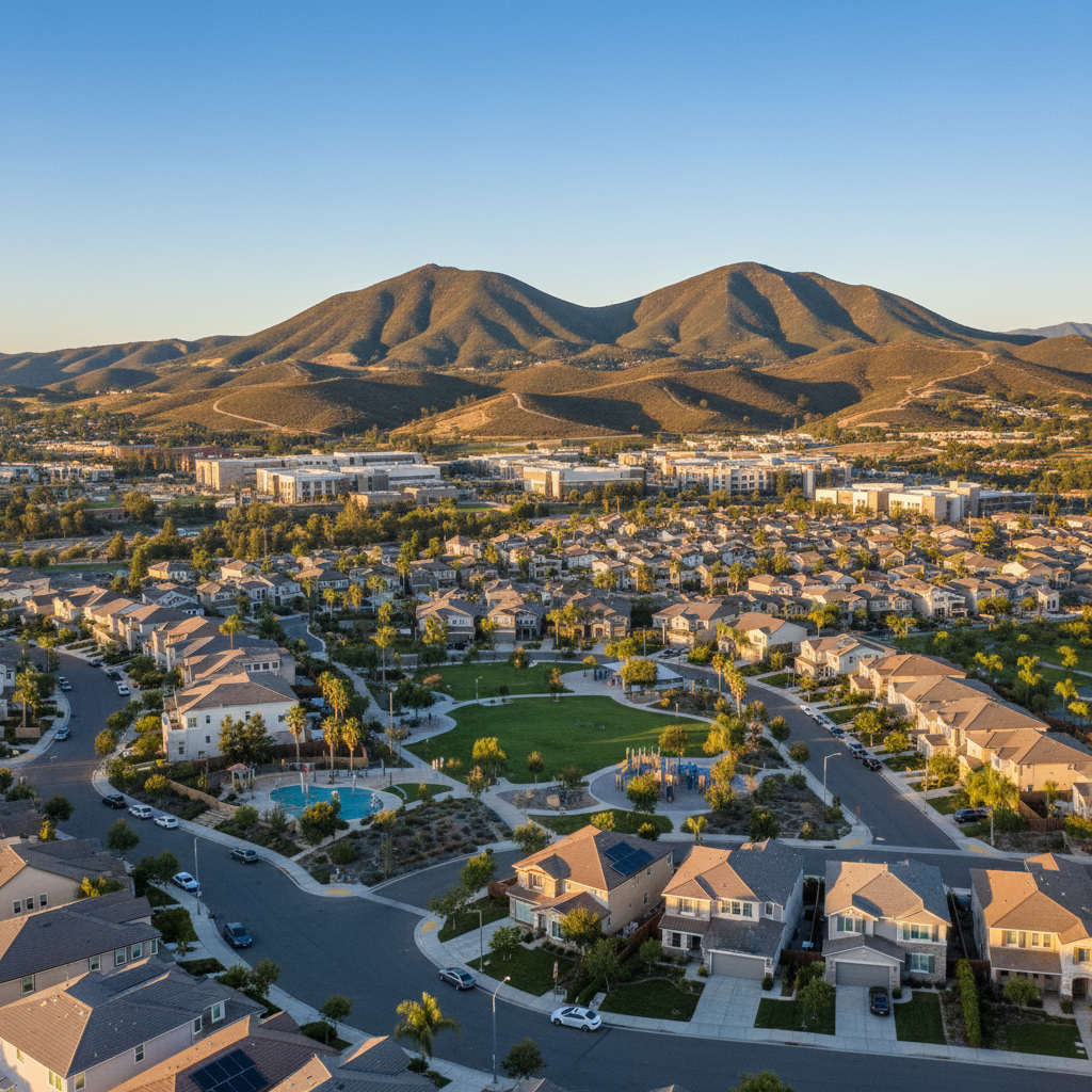 Freshly painted home in San Marcos, San Diego County
